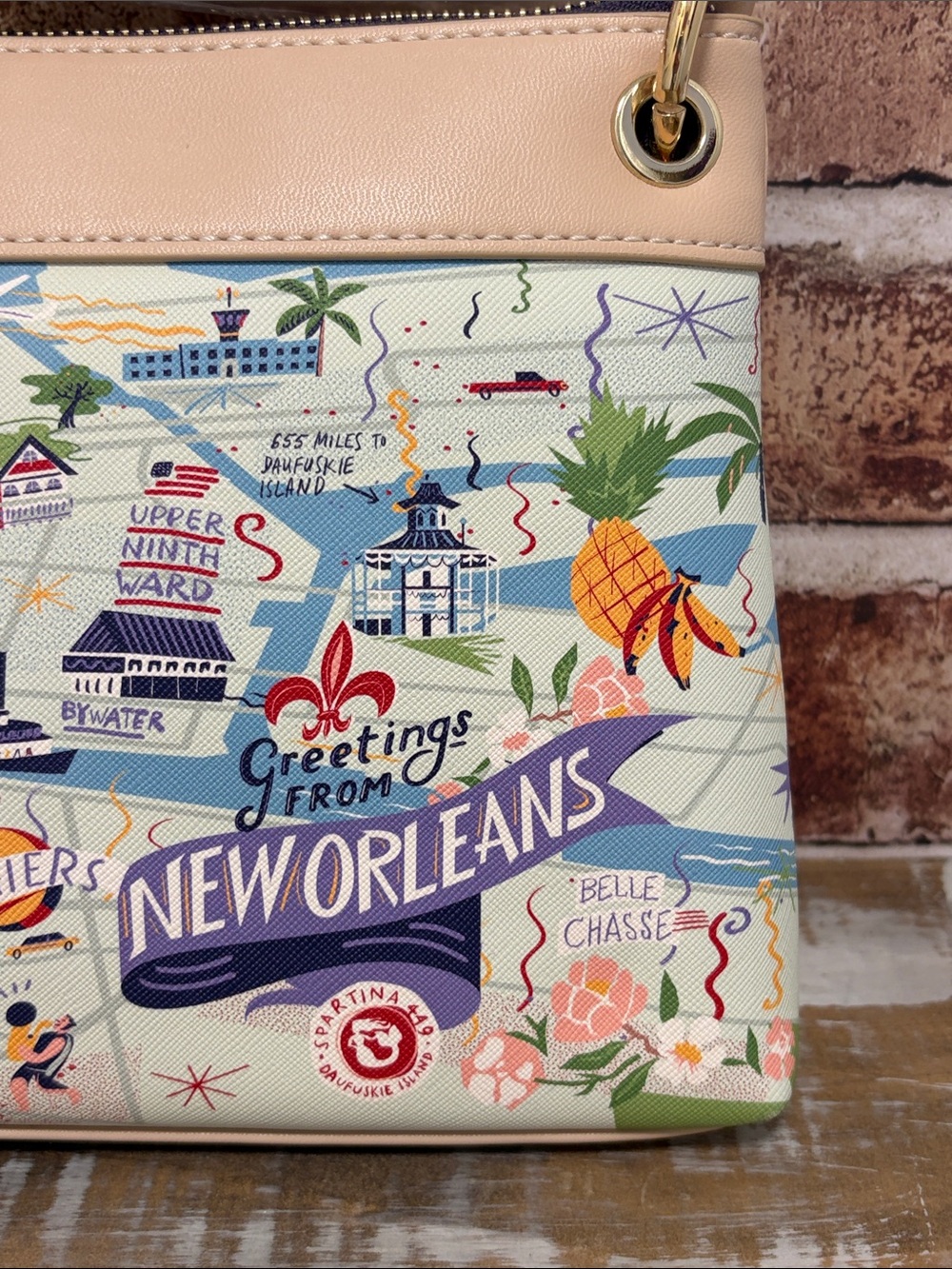 Spartina 449 New Orleans Crossbody Bag - NWT - Picture 2 of 12